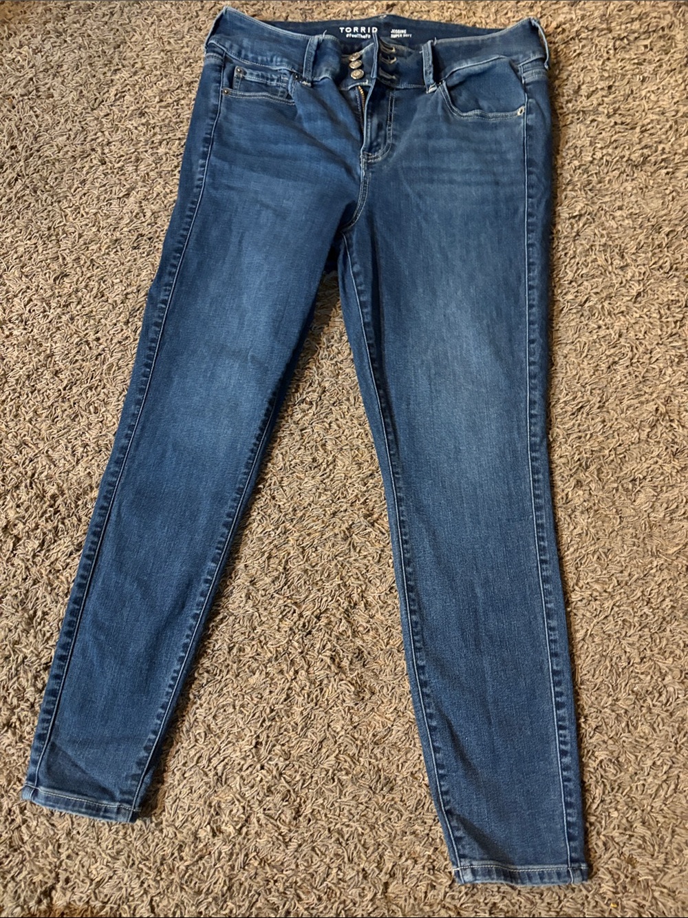 torrid Navy Blue High-Rise Skinny Jeans